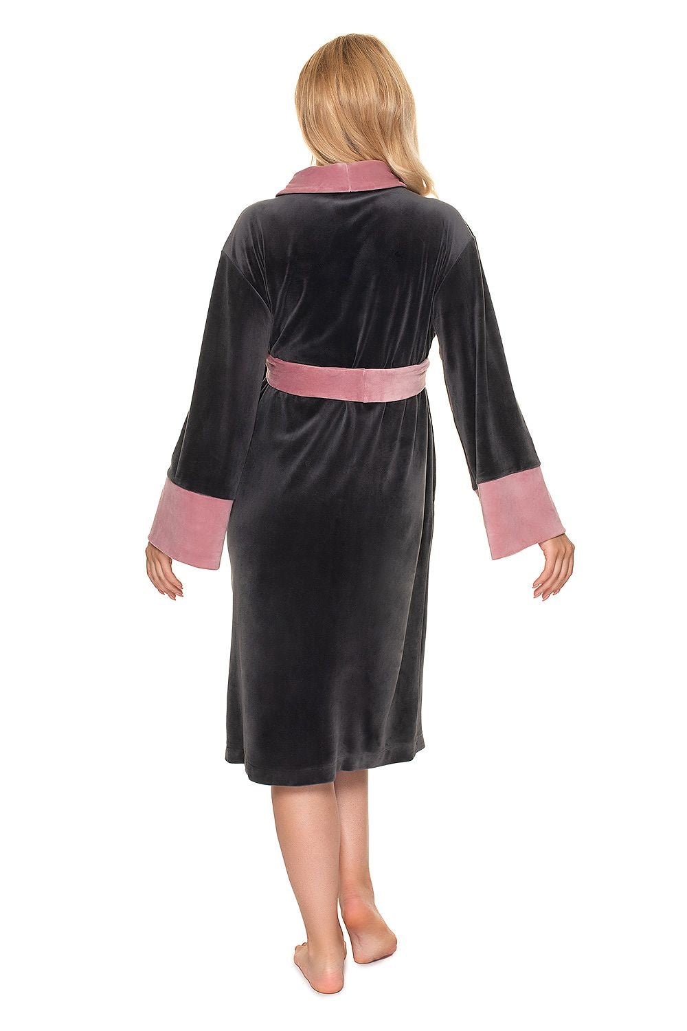  Szlafrok Model 0201 Grafit - PeeKaBoo 