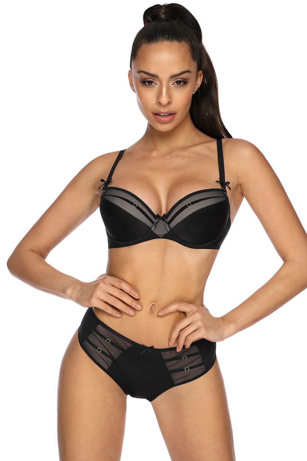  Biustonosz Soft Model 3300/0 Janet Black - Mat 