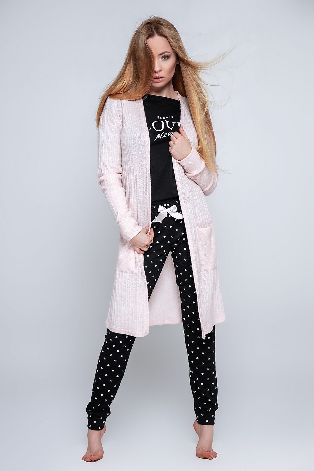  Sweter Kardigan Model Magnetism Pink - Sensis 