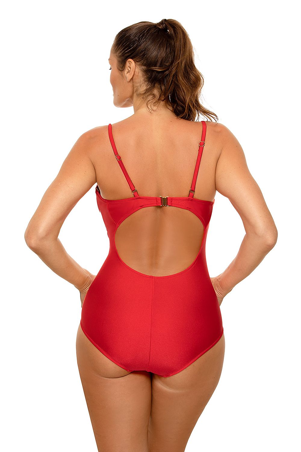  Jednoczęściowy strój kąpielowy Kostium kąpielowy Model Kimma M-711 Red - Marko 