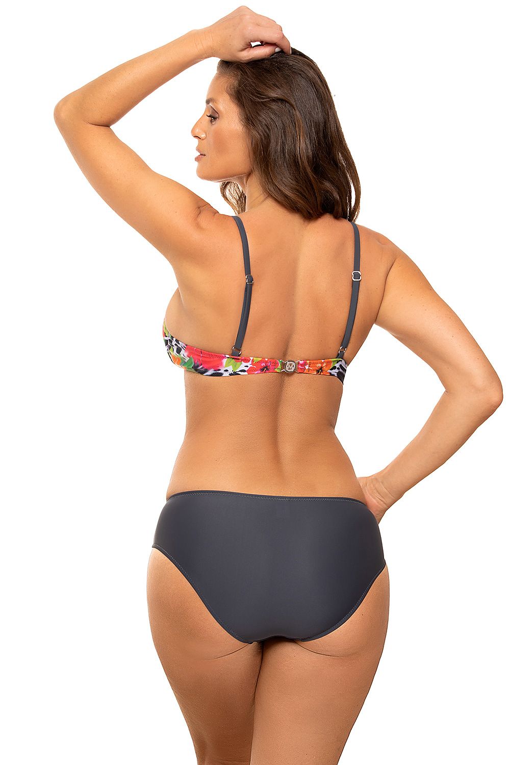  Kostium dwuczęściowy Kostium kąpielowy Model Aulina M-730 Coral/Grey - Marko 