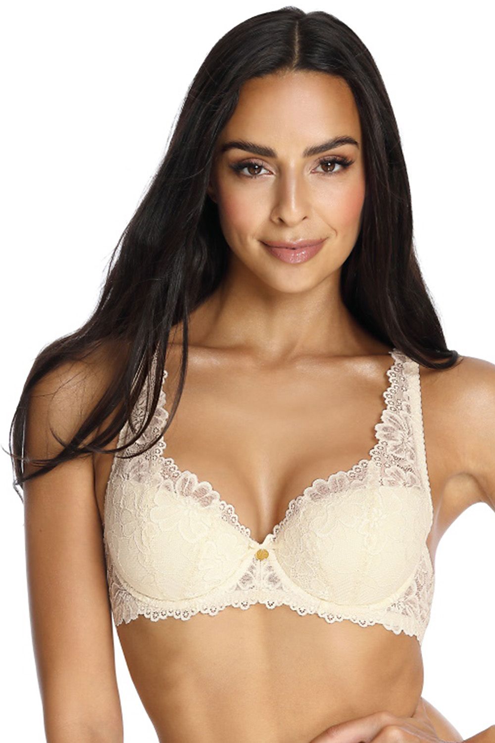  Biustonosz push up  Biustonosz Usztywniany Model 053/22 Carmela Cream - Mat 