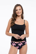  Figi Model Tanga Cyklamen Black - Julimex 