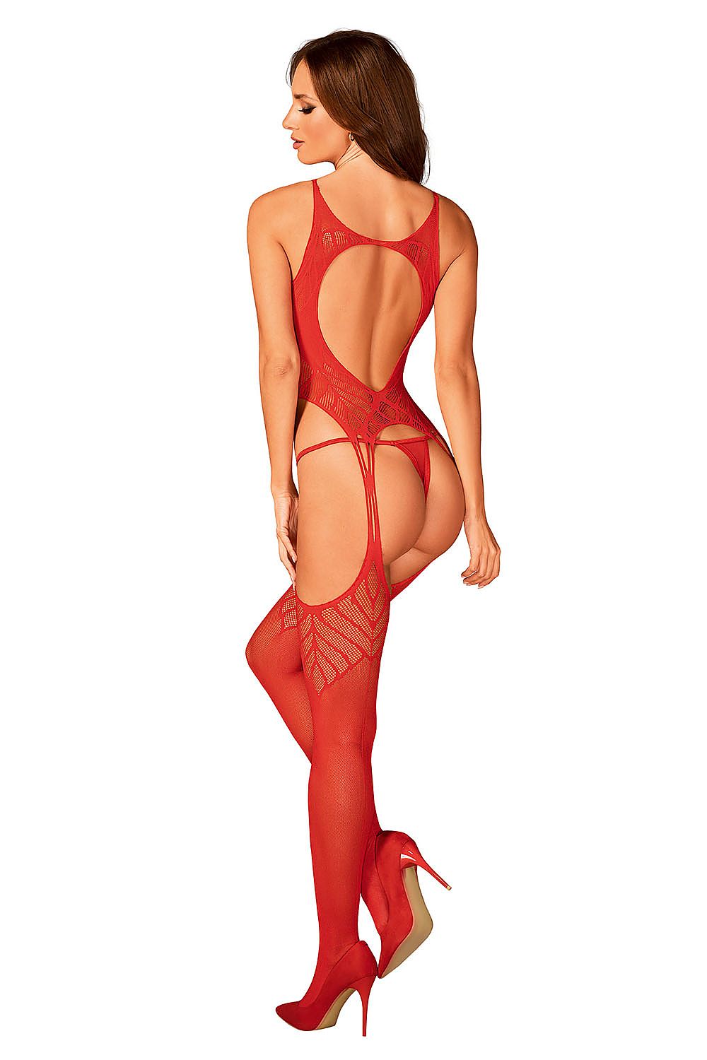   Bodystocking Model N122 Red - Obsessive 