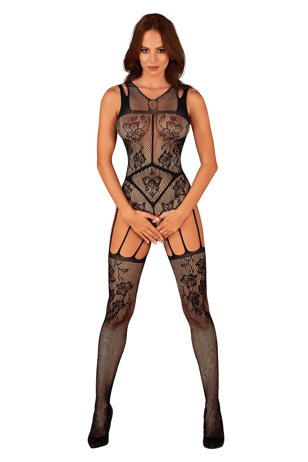   Bodystocking Model F239 Black - Obsessive 