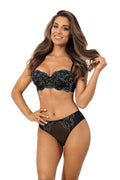  Biustonosz push up Biustonosz Push-up Model V-10381 Valley of Sensations Black - Axami 