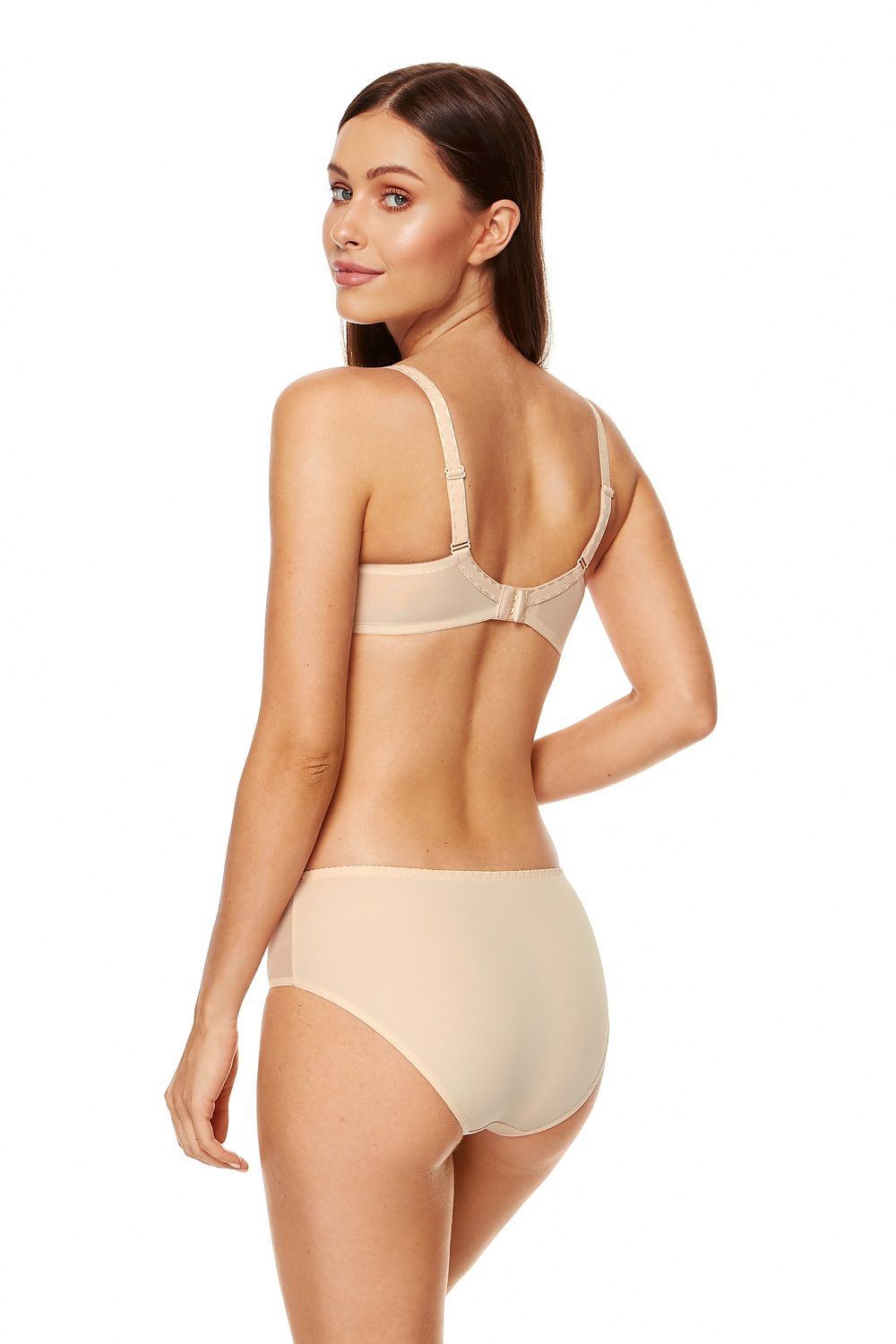  Biustonosz push up Biustonosz Usztywniany Model Zara B4 Beige - Gorteks 