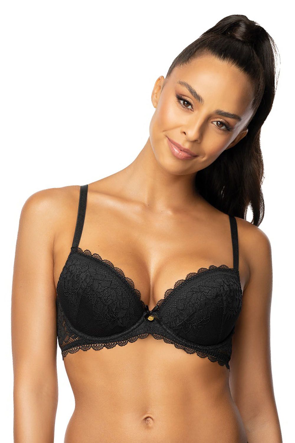  Biustonosz push up Biustonosz Push-up Model 0198/11/2 Estelle Black - Mat 