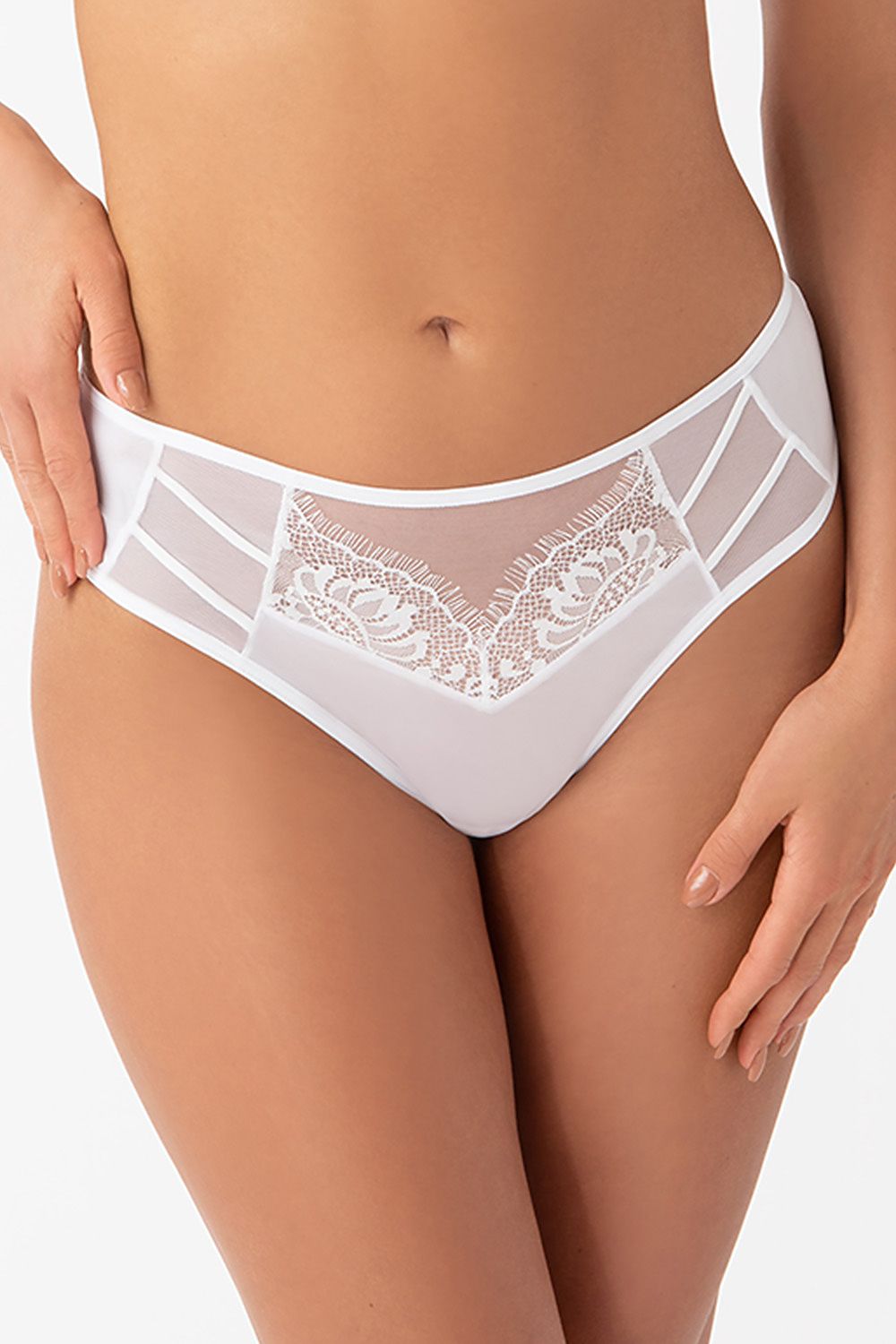  Figi brazyliany Model Paradise K498/1 White - Gorsenia Lingerie 