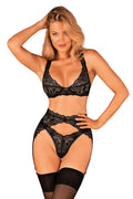   Komplet Model Donna Dream 3cz Black - Obsessive 