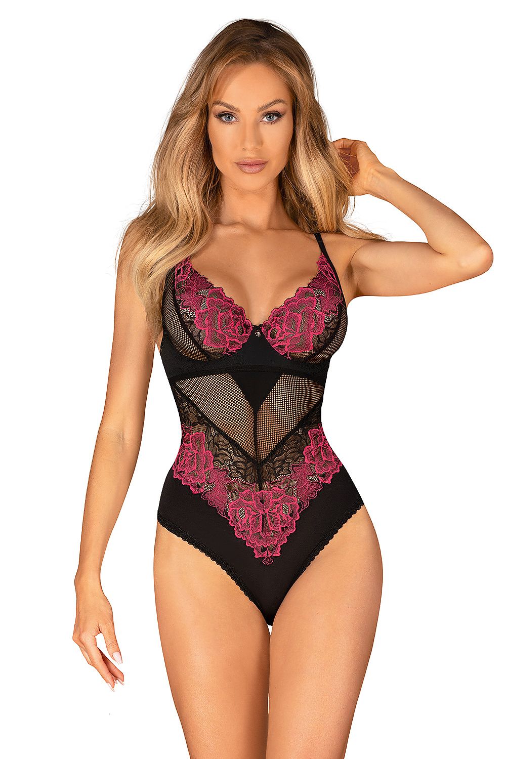   Body Model Rosenty Black/Pink - Obsessive 