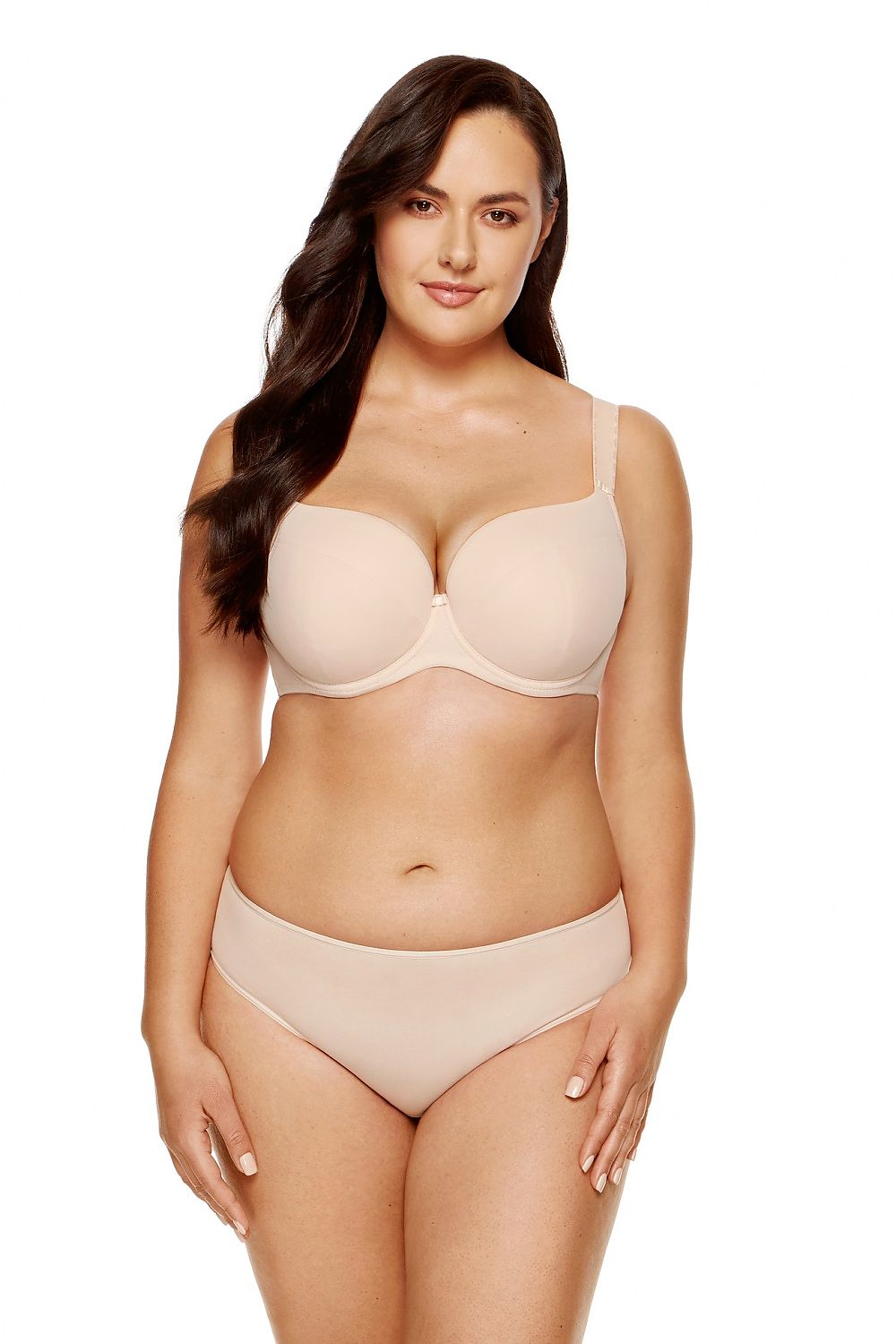  Biustonosz push up Biustonosz Usztywniany Model Anna B4 Beige - Gorteks 